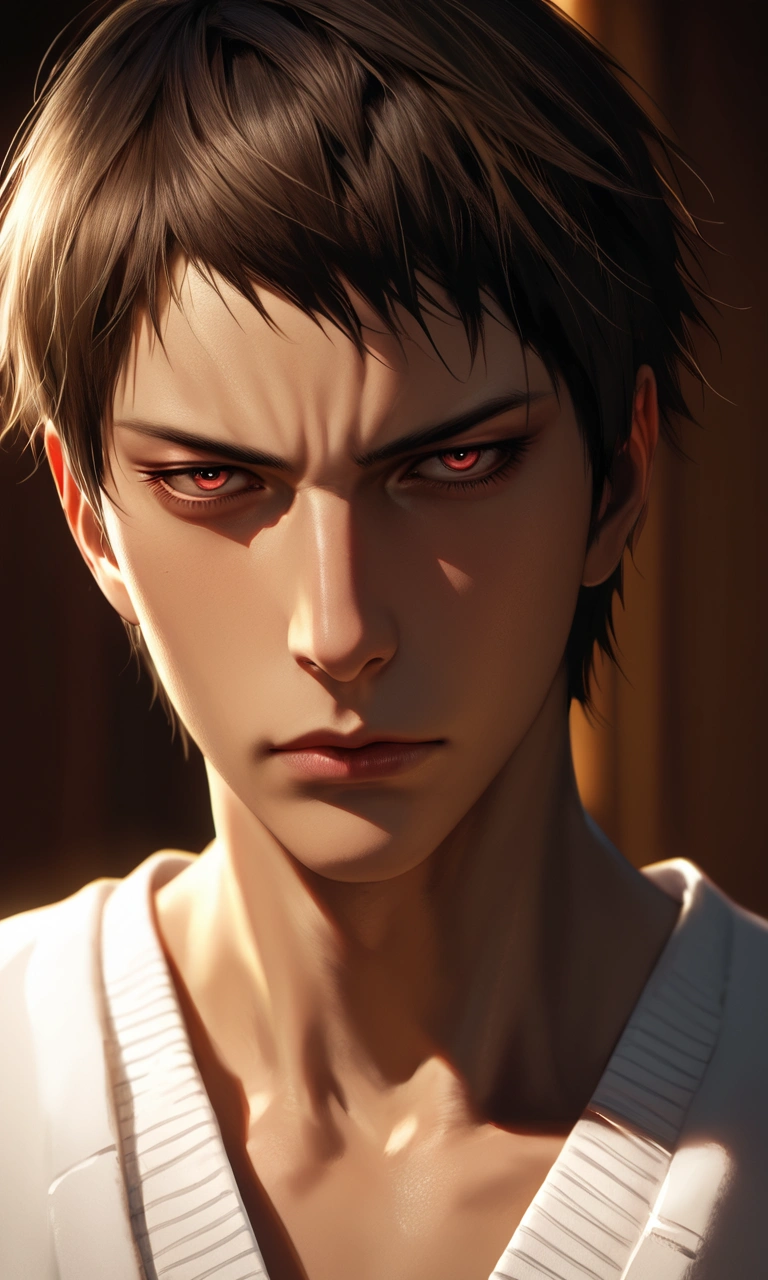 score_9, score_8_up, score_7_up, Realistic ,Handsome Aomine Daiki ,Hateful eyes