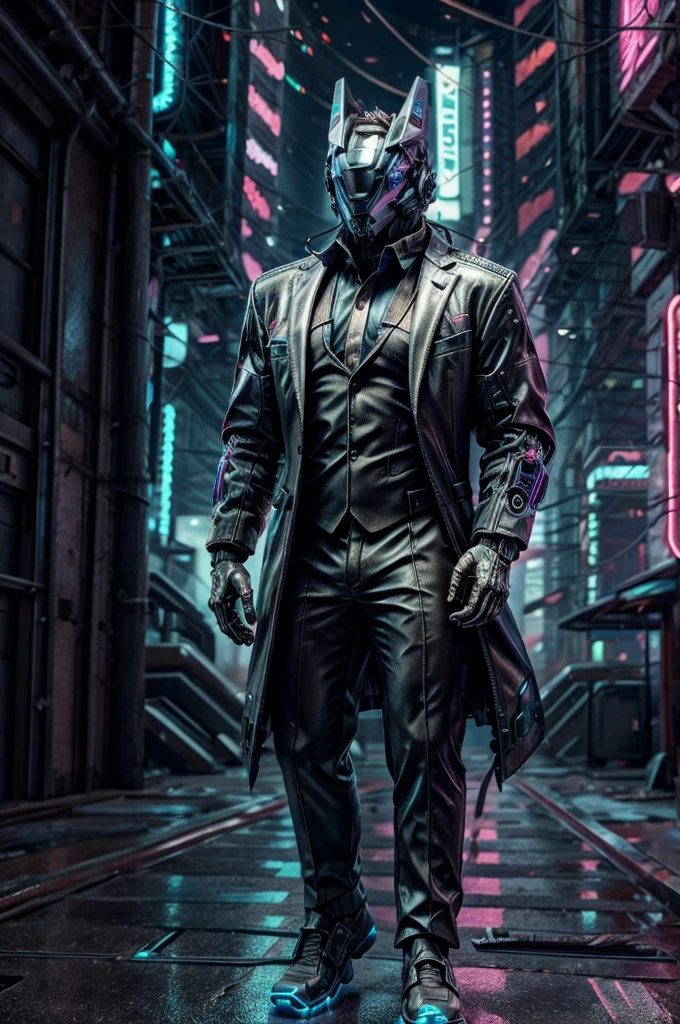 male, (muscular, full nude, only Glowing cyberpunk future helmet, business suit, casual suit,)  realistic,