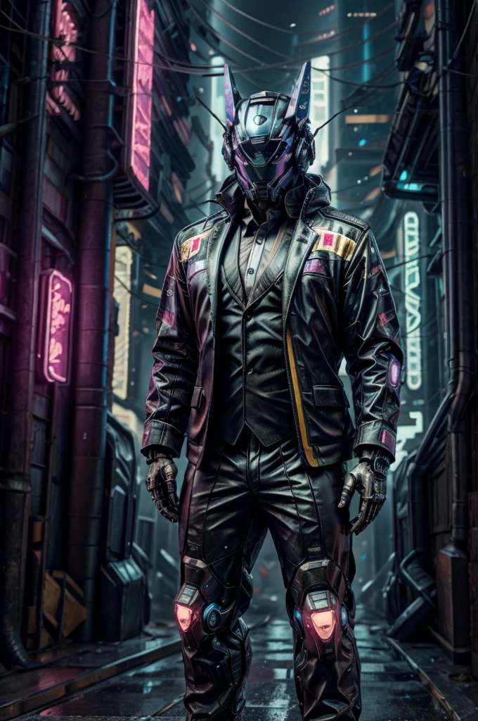 male, (muscular, full nude, only Glowing cyberpunk future helmet, business suit, casual suit,)  realistic,