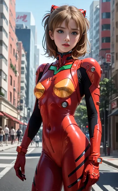 short hair, street, emo, BLACK hair, white eyes, eyeliner, apocalypse,  girl, running, road, city, short hair, outdoors, cinematic light, medium breasts, covered navel, space helmet, muvluv, space helm, plug suit 02,Shikinami Asuka Langley, Evangelion,  short hair,(Masterpiece: 1.4, highest quality), (intricate details), Unity8k wallpaper, super detailed, beautiful and mysterious, detailed background, realistic, solo, perfect detail face, detailed blue eyes, very detailed, blush, hair ornament, chignon mahogany hair, (blonde hair
