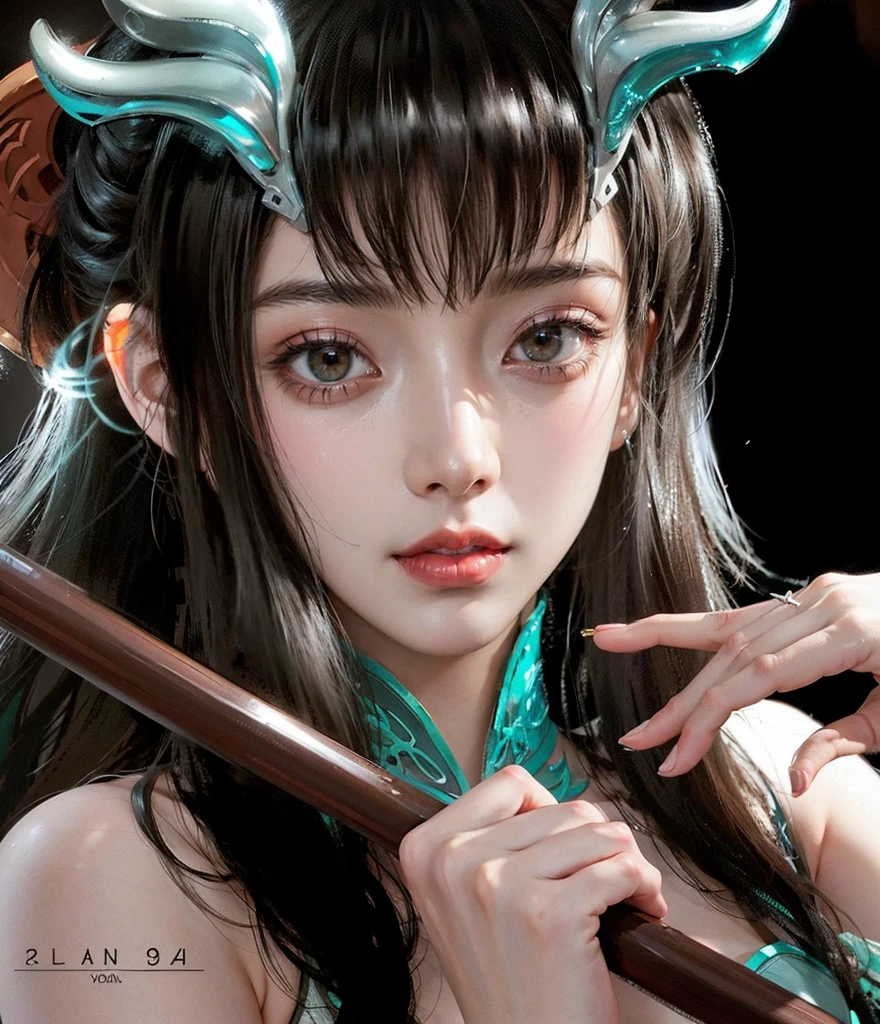 close up of a girl or woman (K-Pop idol), detailed hair , big booobs ,  shadowbringers cinematic, 4 k detail fantasy, a beautiful fantasy empress, game cg, xianxia fantasy, xianxia hero, 2. 5 d cgi anime fantasy artwork, cinematic goddess close shot, ruan jia and artgerm, wow 4 k detail fantasy, hyper-detailed fantasy character, high definition, hyper- detailed,perfect, fantastic, detailed facial and body skin texture, detail vagina (pussy), detail eyes, detailed everything, hyper realistic.