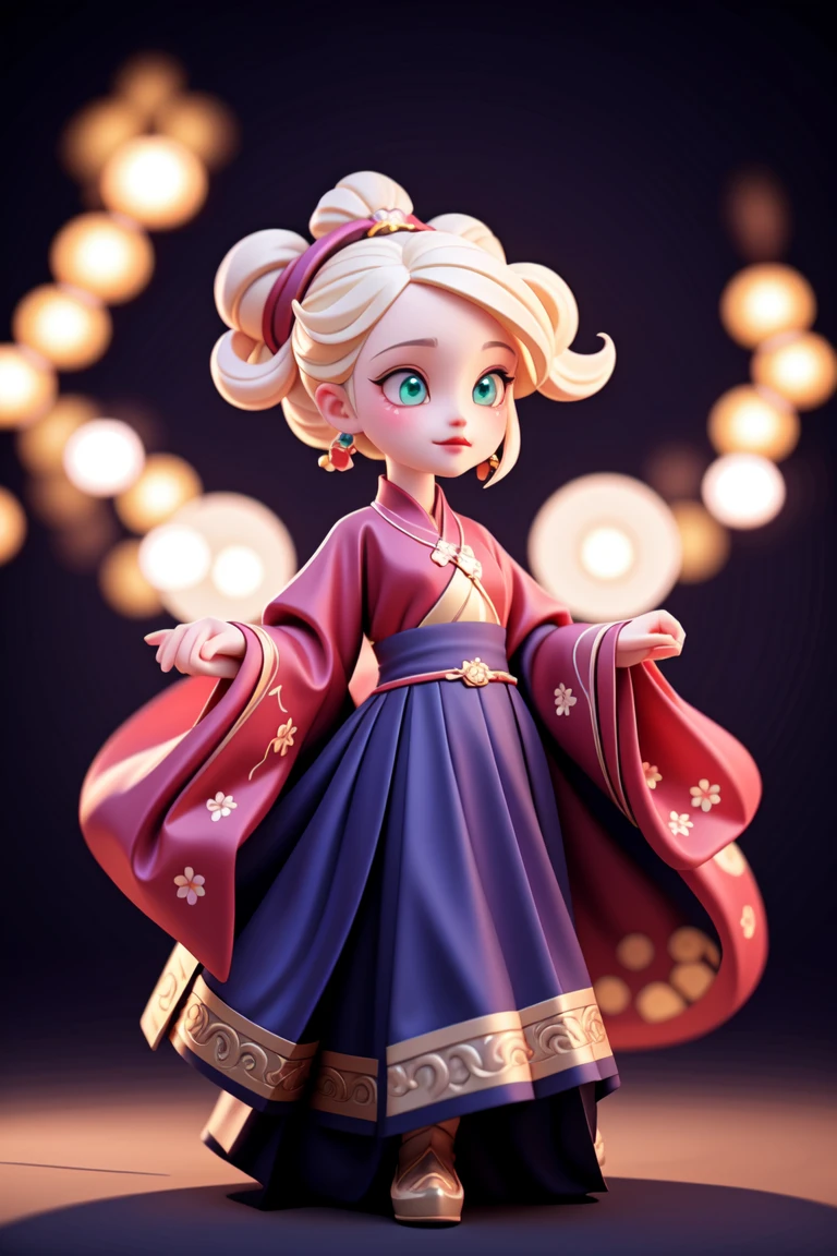 an epic colorful book cover of a 20th century young Blonde 20 year old Swedish witch, green eyes, transported in Tang Dynasty times in ancient China, European face, Tang dynasty clothes, wearing colorful red hanfu, neutral expression, holding a shining magic book, in a palace room, masterpiece, best quality, trending on artstation, intricate details, eerie magical atmosphere, sparkles, epic background, Chinese palace in the background, magic sparkles, magical atmosphere