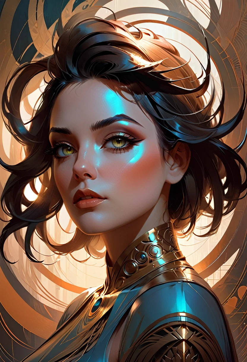 ผู้หญิงยุคใหม่ที่สวยงาม, Same Ol’ Mistakes Aloud จากด้านข้าง, ใบหน้าสวยงาม artgerm, ดวงตาที่สมมาตร, ใบหน้าสวยงามรายละเอียดสูงโดย Artgerm, แนวคิดของตัวละคร, แสงไฟหน้าแบบดราม่า, ความซับซ้อนที่สลับซับซ้อน, ในสไตล์ของ Peter Mohrbacher, อเล็กซ์ คาสติ้ง, เครก มัลลินส์, เอมีล เมลโมธ --วอลล์เปเปอร์--ไฟส่องขึ้น