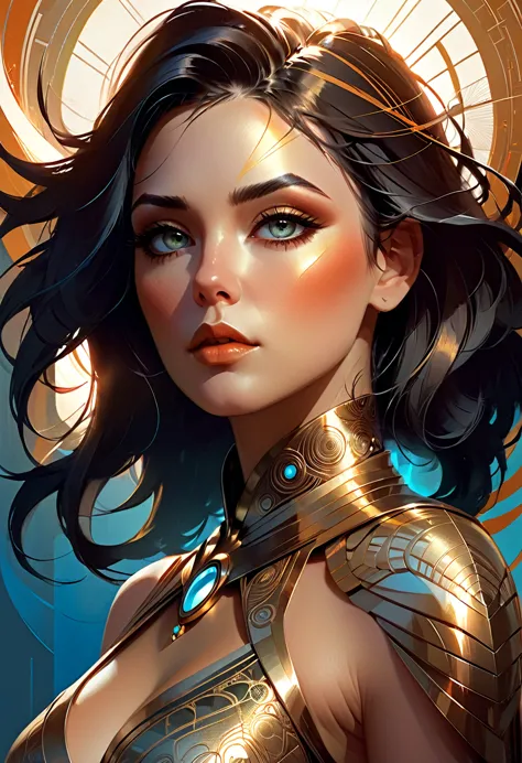 Beautiful neofuturistic woman, Same Ol’ Mistakes Aloud from the side, beautiful face artgerm, symmetrical eyes, beautiful high d...