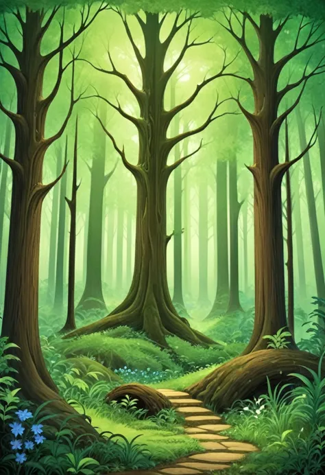 background, Fantasy, wonderful, Fantasy, forest