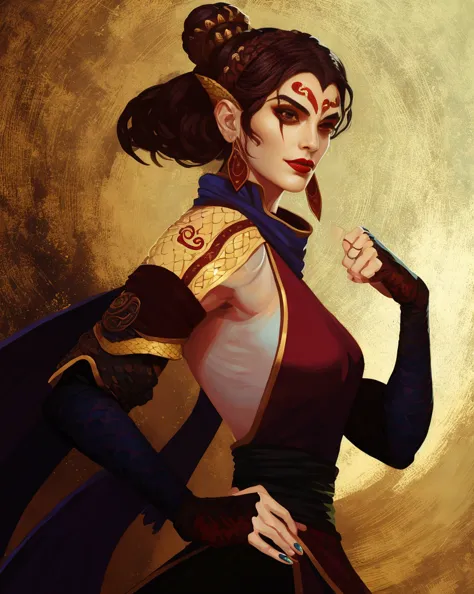 dnd portrait of female yuan ti, dnd portrait of snake woman, monk, martial artist, thief