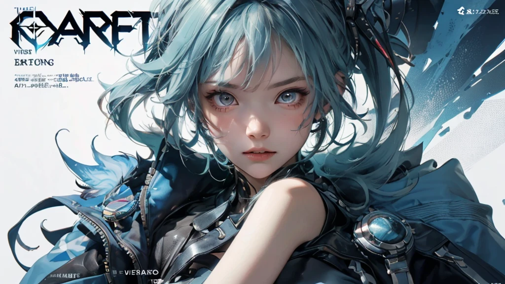 The cover of the magazine features a close-up of a young girl. She is standing on the street, leaning against a wall that is decorated in a graffiti style, reminiscent of the cyberpunk 2077 universe. The highest level of detail is given to her face and eyes, creating a true masterpiece.