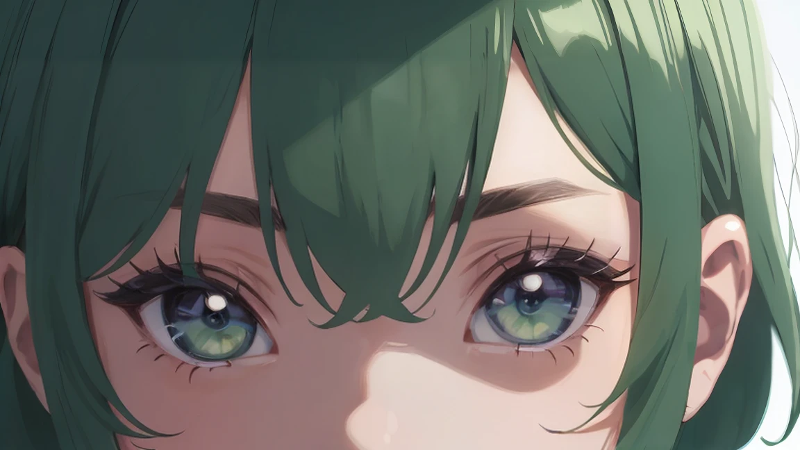 8k, PhotoRealistic, Super detailed, Very detailed, Close-up photo of a girl, short hair, Curly hair、Green Hair, Purple Eyes、Serious look、Slanted Eyes、Beautiful eyelashes、Upper Body、Wear a sailor uniform, classroom, , Realistic, photoRealistic, (Intricate details:1.2), (Delicate and detailed), (Cinematic Light, Top quality backlighting), Clear lines, Sharp focus, Realistic face, Detailed face, unity 8k wallpaper, Ultra-high resolution, photoRealistic, View your viewers, 16K, Ultra-high resolution.