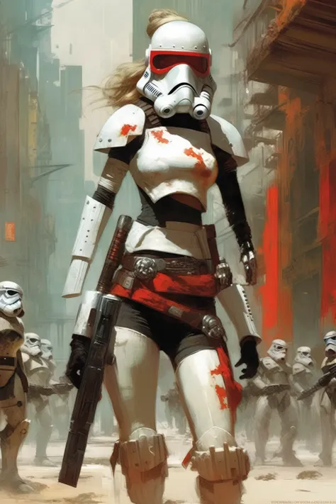 estilo craig mullins - personagem de star wars de frank frazetta, game of thrones, conceptual artwork, cyber punk, foreigner in ...