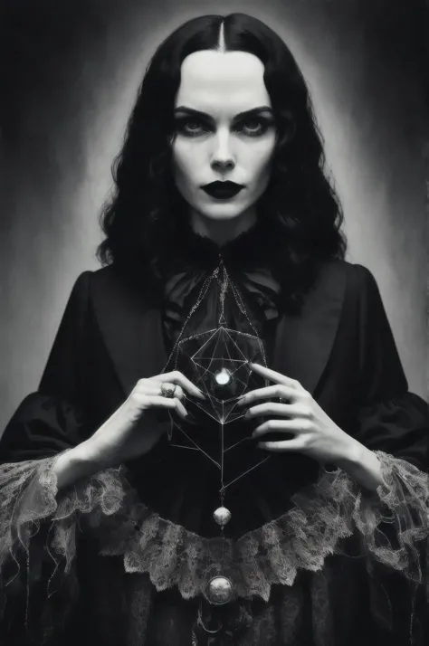 Horrid, possed, black mirror, cult, portrait, Dark magic, ominous, vintage