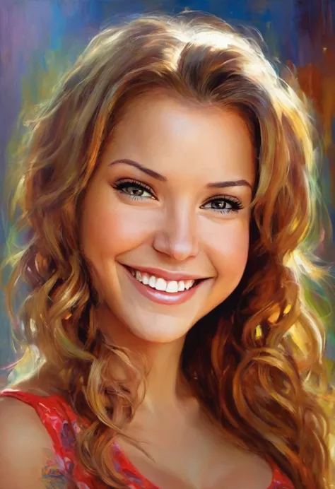 (masterpiece, best quality:1.3), 1girl, solo, laurence bedard, smiling at viewer,