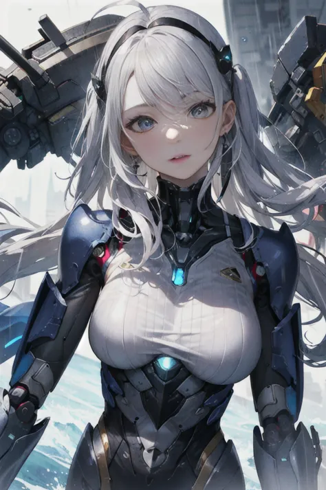 super detail, high detail, high quality, best quality, high resolution，1 female robot，beautiful female robot,beautiful clear fac...