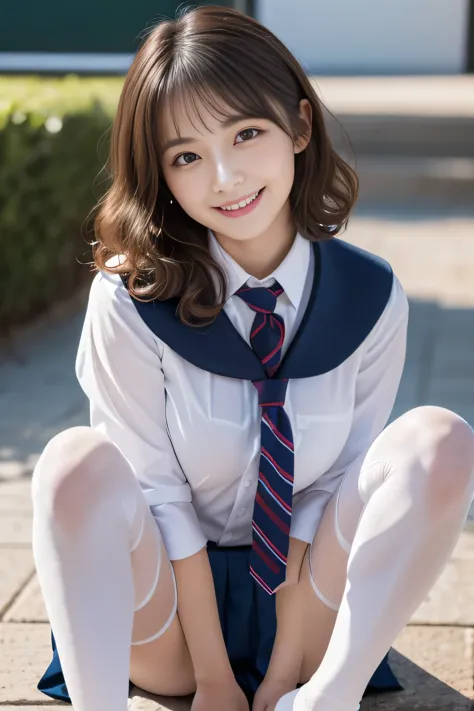 Very beautiful Japanese 20 year old woman, (とてもcute顔:1.9), (smile:1.9), (Sexy Body, Beautiful body:1.2),(looking at the camera, ...