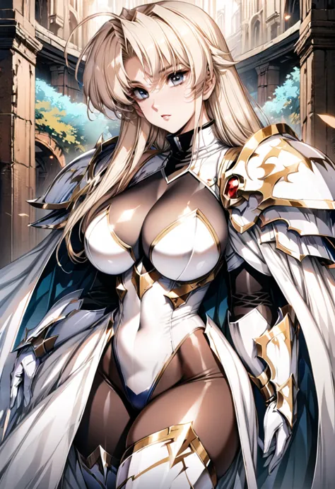 ((highest quality)), ((masterpiece)), ((hyperrealistic)), (detailed background), 1girl, ((curvy: 1.2)), perfect face, langrisser...