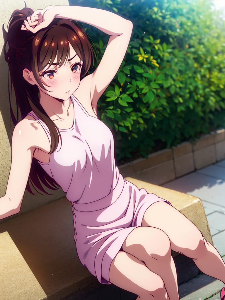 Chizuru Ichinose (Chizuru Ichinose) /anime,Armpit sweat,Shyness - SeaArt AI