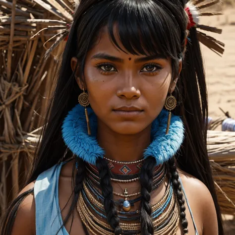 i want you to create a character. she is a young 25-year-old woman with the typical characteristics of the apache people.  her l...