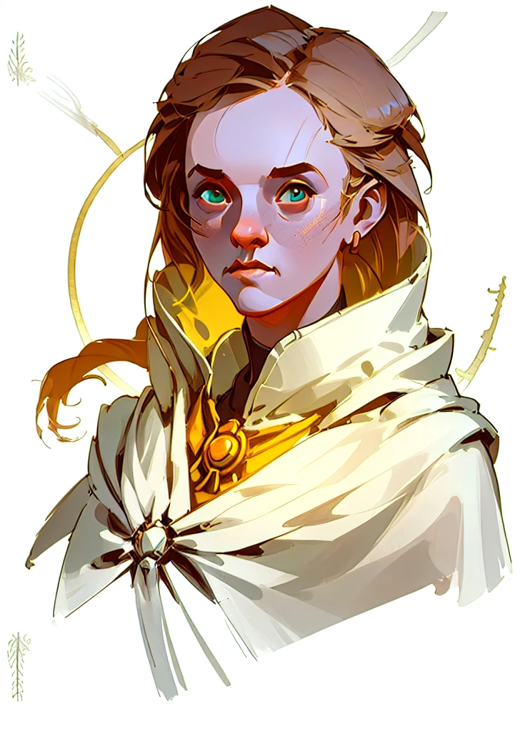 rpp, portrait of a young female mage, illustration, concept art, in the style of greg rutkowski, 