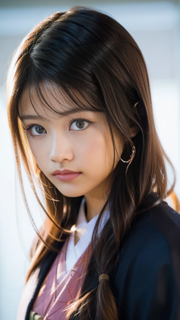 Cute Japanese woman, (16 years old), (Very cute face: 1.3), White moist skin, Looking at the camera, Melancholy expression,
BREAK,
Idol,
BREAK,
(Wearing cute kimono: 1.3), (Highly revealing kimono), Very large earrings, Short length,
BREAK,
(Fighting pose: 1.3),
BREAK,
(Long hair), (Pink hair: 1.2), (Wavy hair), (Gradient hair: 1.3), (Red hair at the ends),
BREAK,
(Realistic: 1.3), Masterpiece, Perfect lighting, (Ultra-high resolution), (8K), (Highly detailed: 1.4), (From the front), (Full body: 1.3), (Symmetrical: 1.2),
BREAK,
(Japanese city streets: 1.2),
BREAK,
(Demon Slayer: 1.4),
BREAK,
(Kasumi Arimura: 1.4),