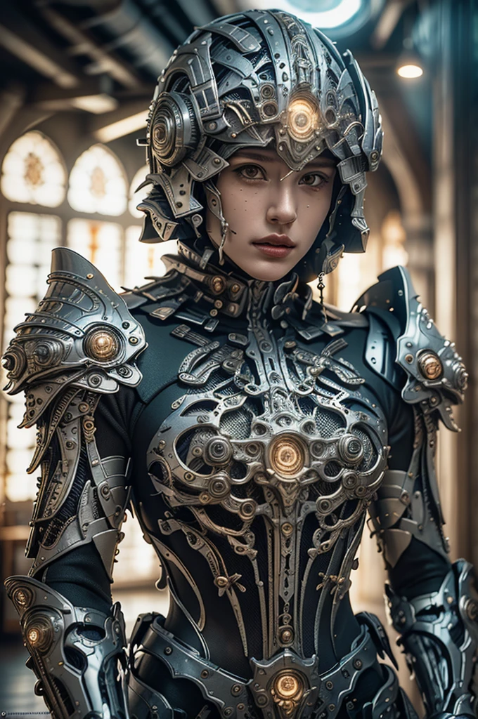 1girl, solo, detailed face, overdetail, spot color, masterpiece, high resolution, 4k,futuristic soldier,helmet, rifle, handgun,  jinroh type of armor, 8k, hyperrealism, (masterpiece:1.2), best quality, dramatic lighting, sharp focus, HDR, (masterpiece:1.2), best quality,  intricate details, sharp focus, highres, elaborate atmosphere:0.90, 8K, 4K, UHD, 32k UHD resolution, Ultra Detailed 8K CG, ultra high res, High quality texture, High quality shadows, vivid colors, detailed eyes, depth of field, soft lighting, masterpiece, best quality, intricate, (lens reflection: 0.7), (flowering: 0.7), particle effects, ray tracing, tone mapping, highly detailed, concept art, smooth, sharp focus, dramatic lighting, highly detailed art, trending on Artstation, 8K, amazing shadows, realistic, (highly detailed background: 1.2),