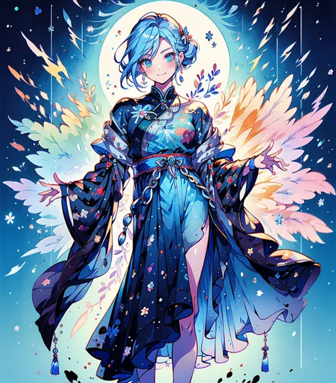 masterpiece, super high quality, ( 非常にdetailedなオリジナルイラスト),1 person,ice princess,around the ice, frosty theme,( 輝く黄colorい目:1.2), ...