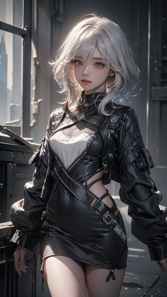 ((Best quality)), ((masterpiece)), (detailed:1.4), 3D, an image of a beautiful cyberpunk female,HDR (High Dynamic Range),Ray Tracing,NVIDIA RTX,Super-Resolution,Unreal 5,Subsurface scattering,PBR Texturing,Post-processing,Anisotropic Filtering,Depth-of-field,Maximum clarity and sharpness,Multi-layered textures,Albedo and Specular maps,Surface shading,Accurate simulation of light-material interaction,Perfect proportions,Octane Render,Two-tone lighting,Wide aperture,Low ISO,White balance,Rule of thirds,8K RAW,