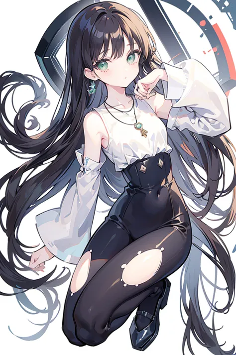 {{masterpiece}}, the best quality of life, 、dark brown long hair down to the waist、anime girls with brown long hair and white bl...