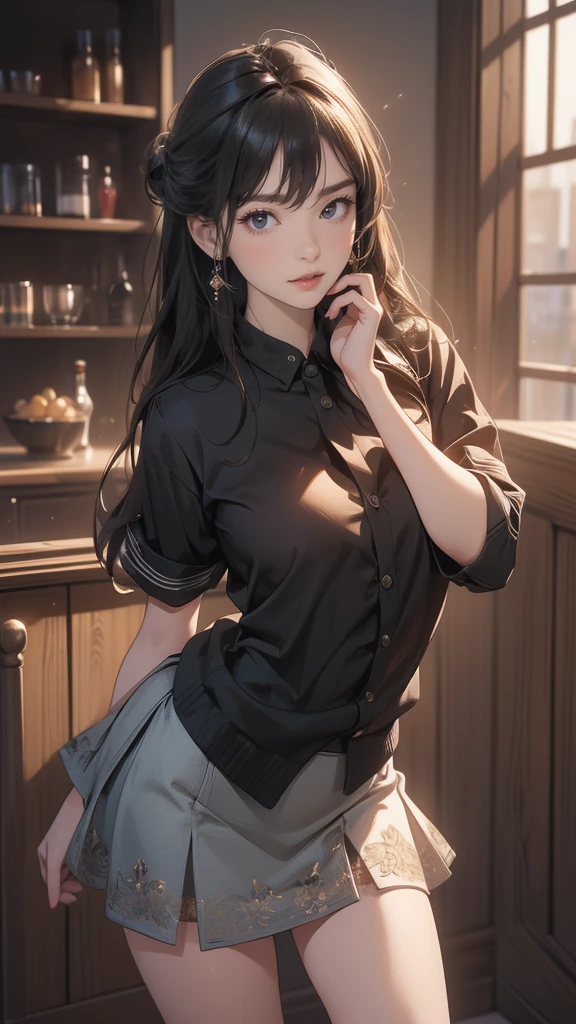 (Random pose),(Random Hairstyle),(Highest image quality,(8K),Ultra-realistic,best quality, high quality, HD, high quality texture,High Detail,Exquisite and detailed,fine,Extremely detailed CG,Detailed texture,Realistic reproduction of the face,masterpiece,Presence),Tight mini skirt,stocking,Engineer Boots