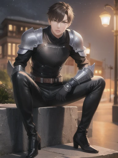 (Highly detailed CG), (Highest quality), One boy, Male Focus, percent,Black footwear, boots,black Bodysuits, (Rider Belt:1), gloves, ,(armor:1), Bodysuits,night, Looks like he&#39;s in pain,  Falling, Tied up by an octopus,Helmet,mask,pain,Having an erection.