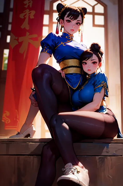 (Ultra-realistic,32K, masterpiece:1.2),(Skin with attention to detail:1.1),( high quality:1.1),
Chunli, Brown eyes, Brown Hair, ...