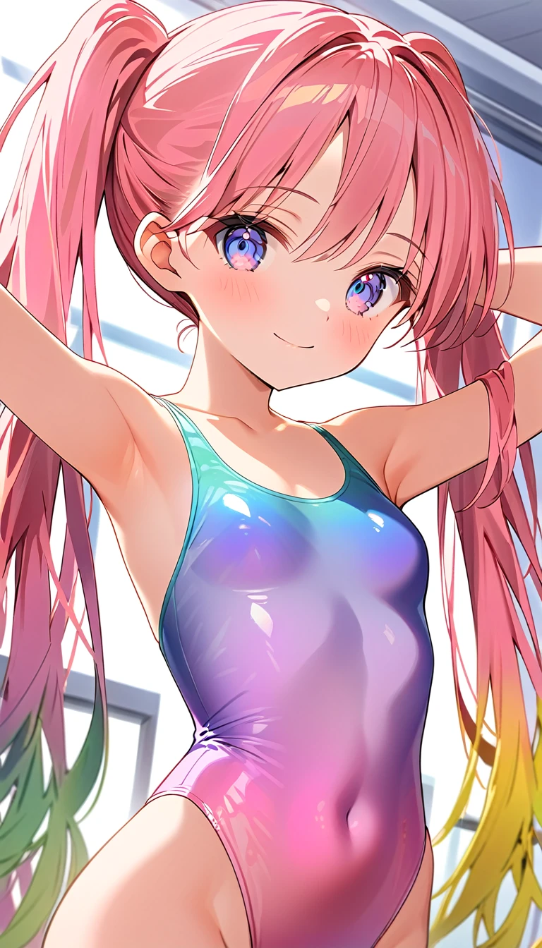 altoquality illustration, obra maestra, muy delicado y hermoso, Muchacha atractiva,(Leotardo de gimnasia,maillot de manga larga con decoración brillante,alto_leg leotard,leotardo atlético,leotardo ajustado,iridescent gradient leotard,leotardo de manga larga),delgado,Cuerpo delgado,delgado,alto school,fondo del gimnasio,club de gimnasia,atleta de gimnasia,Princesa, Ojos bonitos,sonrisa ligera,(obra maestra, mejor calidad:1.2), altores, Fondo de pantalla CG unity 8k extremadamente detallado, Iluminación perfecta, vistoso, ultra-alto res,4k,ultra detallado, fotografía, 8K, hdr, s,tiro de vaquero,