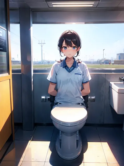 pooping at the station