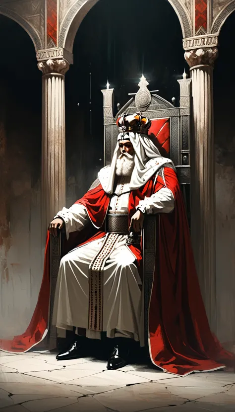 Sam Spratt Style - Realistic Style,  An image illustrating King Herod ruling only in Judah, symbolizing the division of the king...