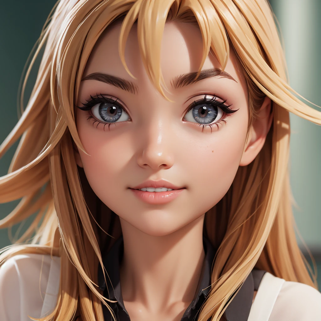 a close-up of&#39;une femme aux longs cheveux blonds tenant une tasse, un rendu 3D inspiré de WLOP, trend on the CG company, Art conceptuel, nice 3D rendering, tendance sur cgstation, soft 3D rendering, beautiful Elsa, beautiful work of&#39;digital art, 8k 3D rendering character art, superb 3D rendering, le style de WLOP