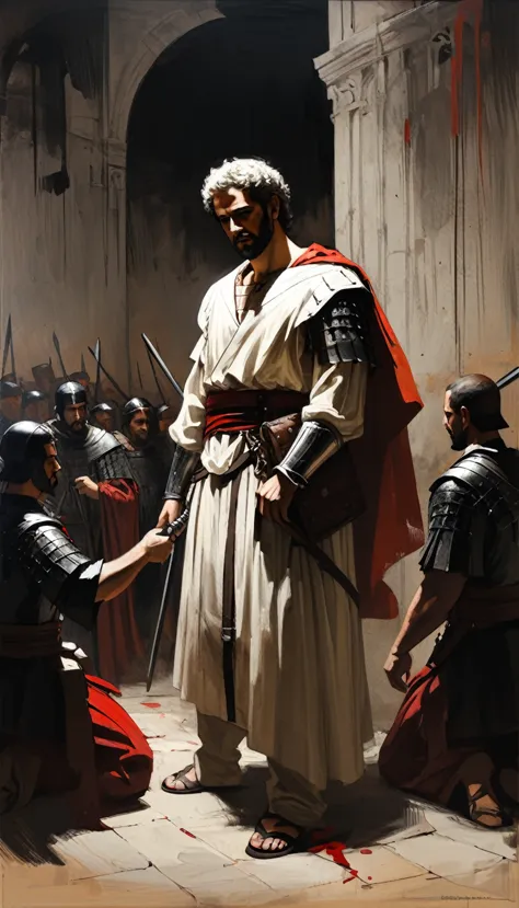 sam spratt style - realistic style, reign 34 bc.c innocents, where he ordered the execution of all the children of belém.