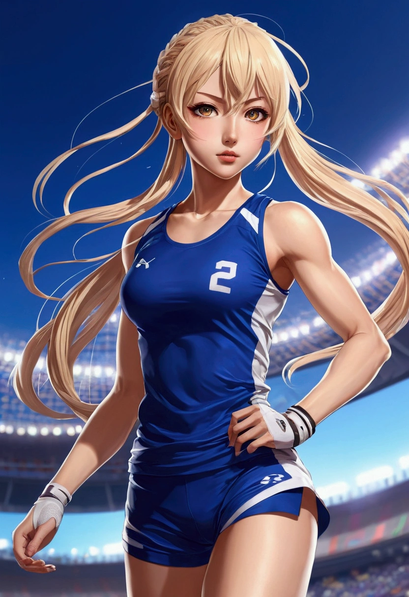 Athlete anime girl - SeaArt AI