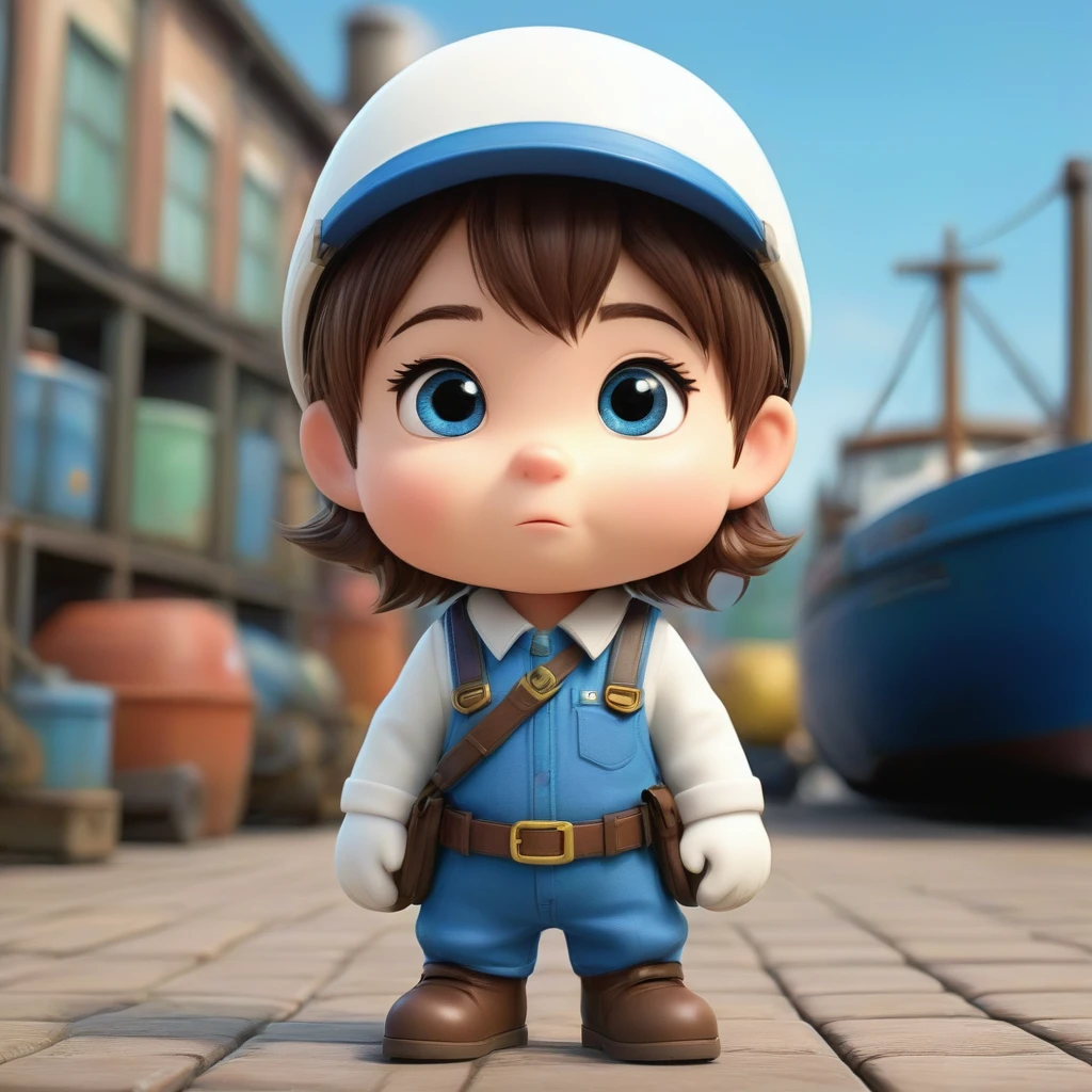 Blue collar white closeup, For Nature from 大英雄6, For Nature, in style of For Nature, Cartoon characters, Cute and kind hero 6, Animated film stills, Pixar&#39;image, Cute Humanoid, 2015 Pixar stills, Spot animation、hug、Holding、人間がHolding、that&#39;tight