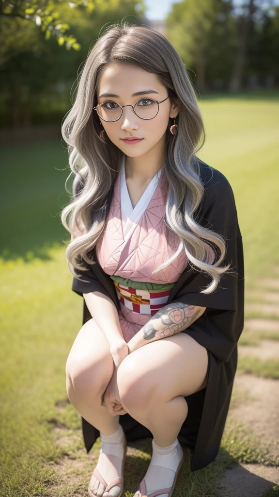 Cute Japanese woman, (16 years old), (very cute face), white moist skin, looking at the camera, melancholy expression, (pink bright eyes: 1.4), (glasses: 1.3)
BREAK,
Idol, (very beautiful berserker woman: 1.3),
BREAK,
(wearing pink cute kimono: 1.3), (highly revealing kimono), very large earrings, short length, (has black grass tattoo on body: 1.3),
BREAK,
(long hair), (light gray hair: 1.4), (wavy hair), (gradient hair: 1.3), (red tips: 1.3),
BREAK,
(realistic: 1.3), masterpiece, perfect lighting, (ultra high resolution), (8K), (highly detailed: 1.4), (from the front), (full body: 1.4), (symmetrical: 1.2), (one shot),
BREAK,
(Shibuya city in Japan: 1.2),