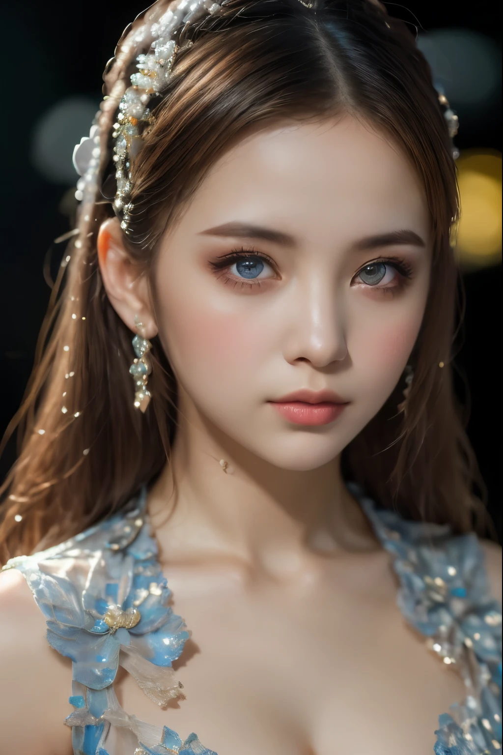 (Delicate lips), (Realistically:1.37), (Vibrant colors), (Studio Lighting), (concentrate), (High Dynamic Range), (Bokeh), (In contrast), (Kilogram:1.2), (grace的), (grace), (like々Shii), (Luxury accessories), (Shining eyes), (shine), (calm), (shine), (dream-like), (Dynamic), (素晴らShiiもの), (Sensitive), (dramatic), (complicated), (eternal), (Dress nicely), (mystery), (mystery), (mystery), (picture perfect), (interesting), (personality), (masterpiece), (high resolution), (Best quality, 4K, 8K), Solitary, 18 year old girl