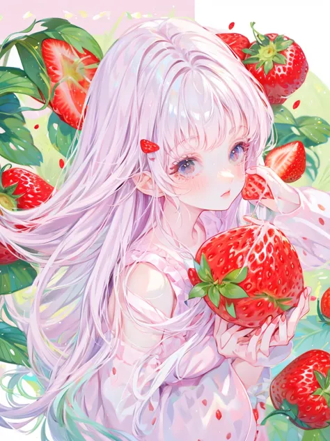 delicate　big eyes　i have long hair　cute girl　　i　have　strawberry