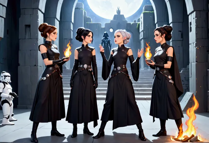 Star Wars Acolyte) A group of lesbian space witches (not the hot kind -  SeaArt AI