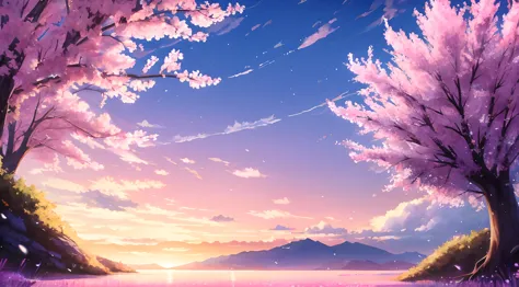 anime scenery of a lake with a mountain in the background, anime landscape wallpaper, anime beautiful peace scene, anime art wallpaper 8 k, beautiful anime scenery, anime background, anime wallpaper 4k, anime wallpaper 4 k, anime art wallpaper 4 k, anime art wallpaper 4k, anime background art, 4k anime wallpaper, 4 k manga wallpaper, beautiful anime scene, purple sky