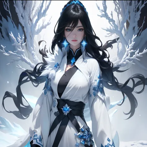 create a character named fubuki for an rpg. she is a beautiful and powerful ice sorceress with a tight, athletic body. fubuki ha...