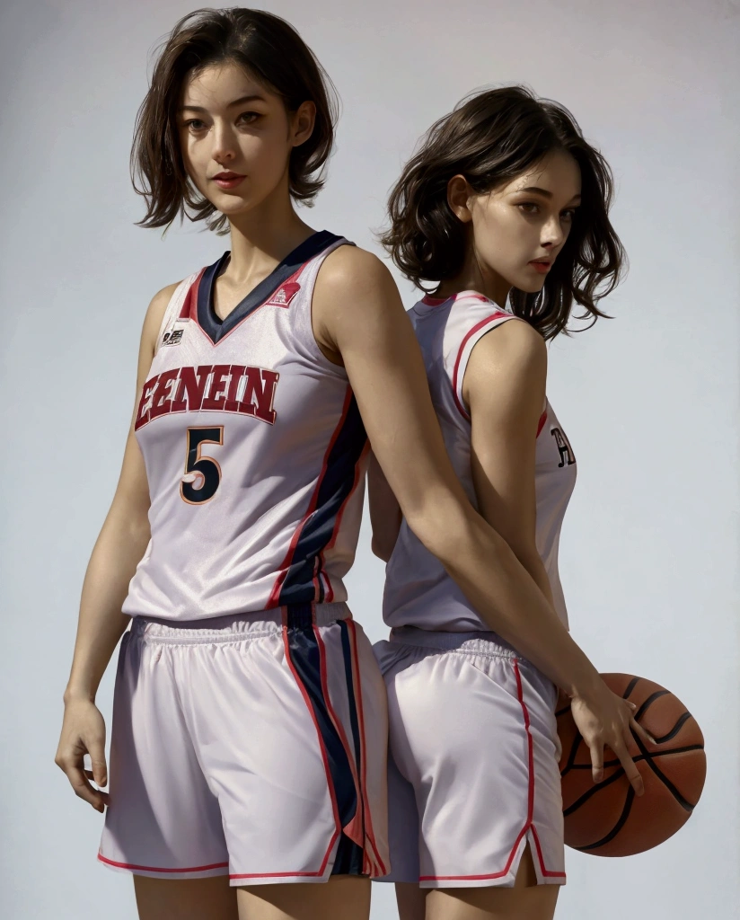 35 year old woman in women's basketball uniform