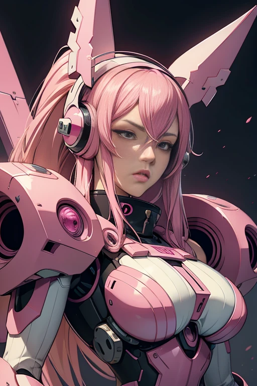 araffes with pink and white hair and pink and white helmet, detailed anime digital art, best 4k konachan anime wallpaper, anime mecha aesthetic, highly detailed digital art in 4k, dragon head female mecha robot, wlop and krenz cushart, anime highly detailed, aesthetic lock, advanced anime digital art