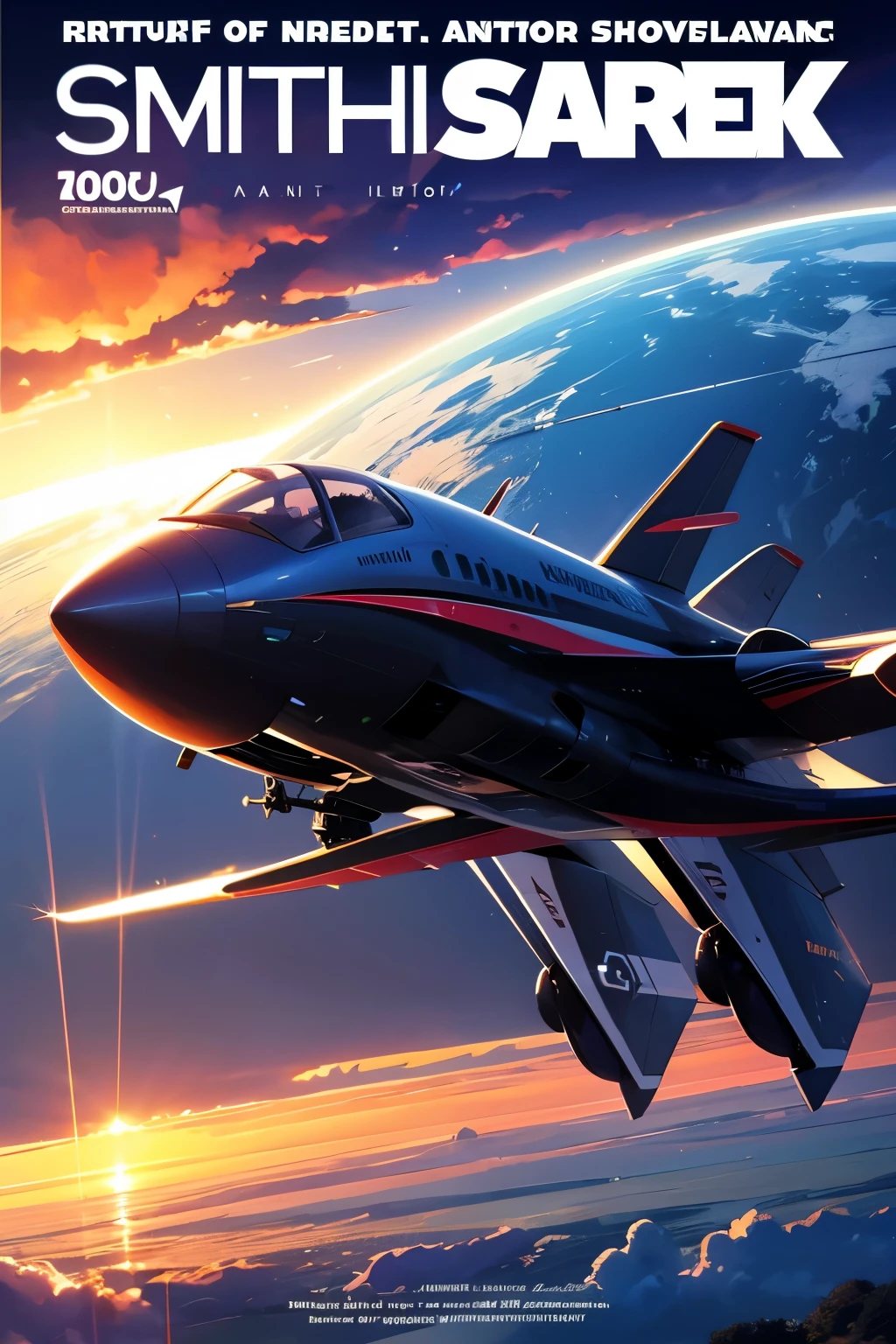 Cover image of future high-tech smart aircraft