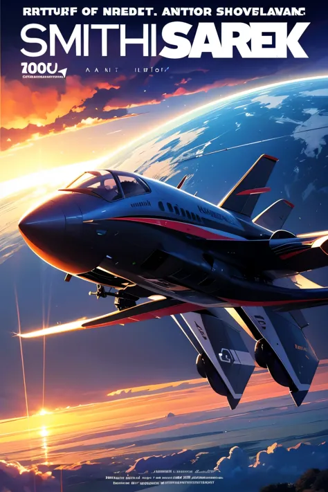 Cover image of future high-tech smart aircraft