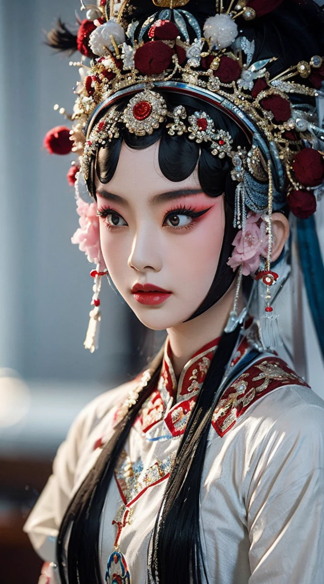 masterpiece, best quality, masterpiece, best quality, 1 Girl, Peking Opera,Qibi