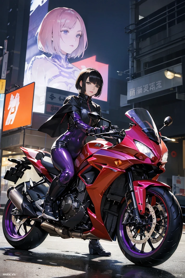 (masterpiece, best quality:1.2), (motorbike, radial tire, wheelie:1.4), girl on a super cool bike, (from below:1.4),
utinoko, (baby face:1.0), flat chest, twintails, &lt;lora:utinoko0402-000006:0.8:char&gt;, (smug:1.1),
(a 20 yo woman,Art Works), (A hyper-realistic), (high-level image quality), ((beautiful hairstyle 46)), ((short-hair:1.46)), (Gentle smile), (breasted:1.1), (lipsticks), (florals), (Luxurious room), (Depth of field is deep), (a Dog:1.46)　(​masterpiece, top-quality, Official art:1.2)Look at viewericro bikini, tiger and girl, Tiger painting}A flash of light runs, Colorful water levitation(2D:1.5),Allalyn in shiny purple suit standing on the floor, latex shiny, wearing atsuko kudo latex outfit, wearing tight suit, smooth purple skin, Purple body, shiny metallic glossy skin, shiny plastic, futuristic glossy latex suit, shiny plastic armor, shiny glossy skin, tight full body suit, Wearing latex, shiny and metallic, Glowing purple, Glossy,Cloak, Skeleton exoskeletondrawing of a man riding a motorcycle on a city street, inspired by Otomo Katsuhiro, in style of katsuhiro otomo, by Otomo Katsuhiro, katsuhiro otomo style, yoji shinkawa and geof darrow, akira's motorcycle, by Hirohiko Araki, tsutomu nihei style, otomo, akira style illustration