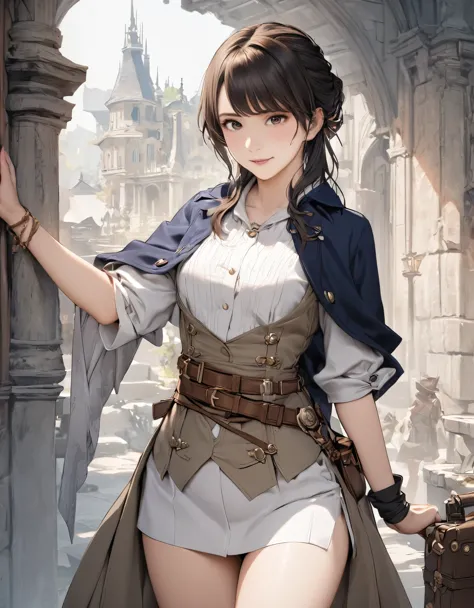 (best quality:1.2), 1girl, octopath traveler, cowboy shot, shoot from front