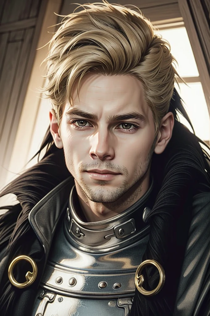 ((ultra detailed, masterpiece, best quality))
DAICullen, 1boy, solo, blonde hair, brown hair, portrait